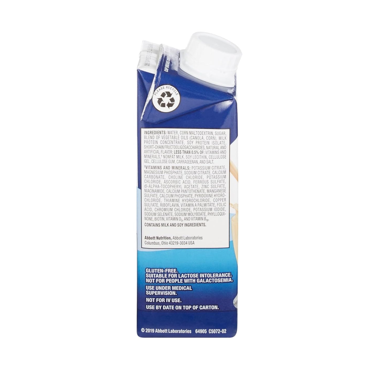 Abbott Ensure Plus Vanilla 8oz Carton - Pack of 10 - 10.6 Ounce Total