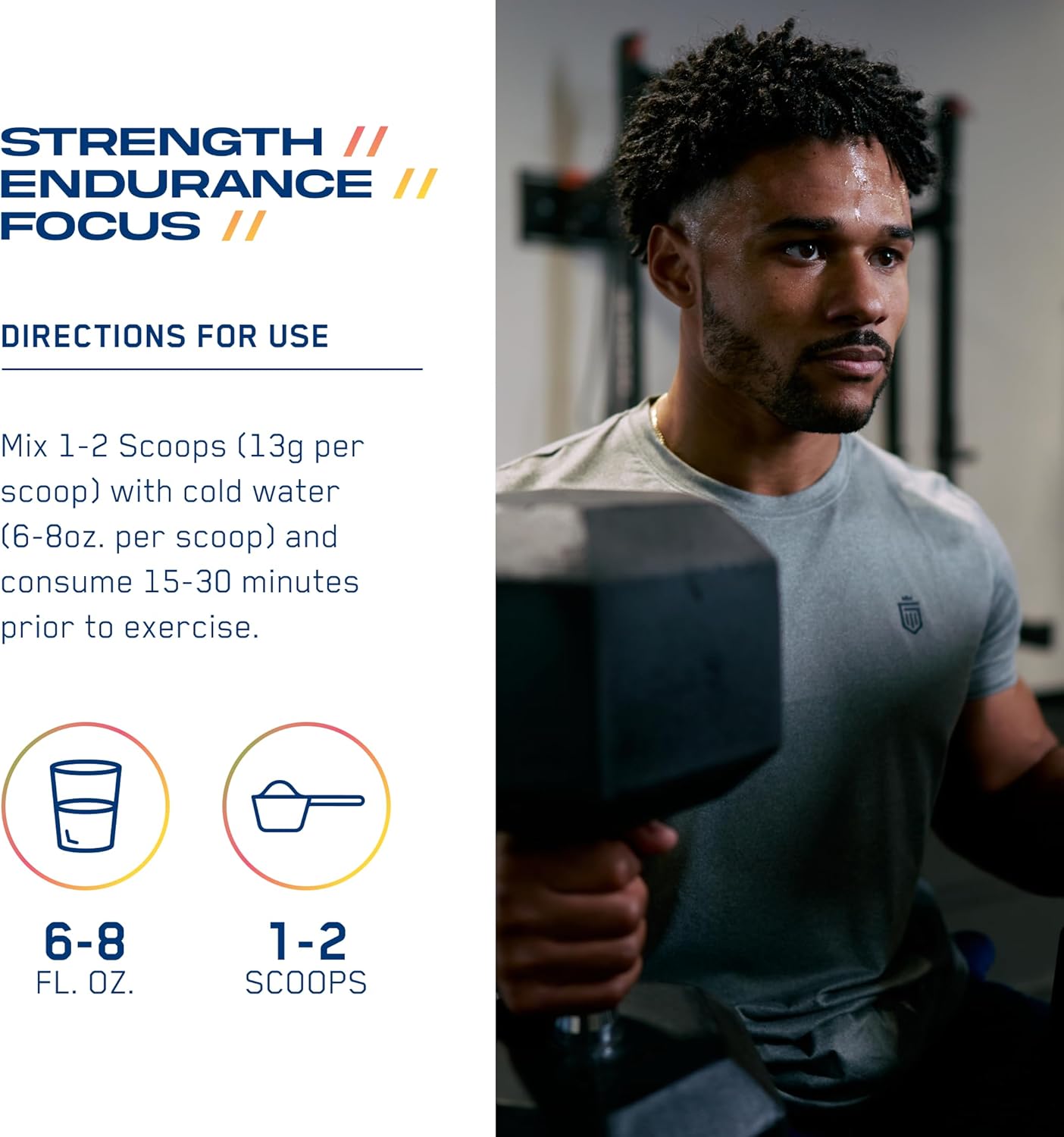 ABE All Black Everything AN Performance Pre-Workout Powder Supplement - Peach Mango, 30 Servings