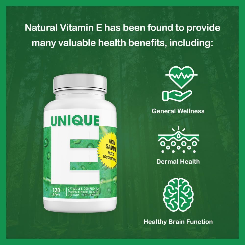 A.C. Grace Company Vitamin E Soft Gels for Brain Health, General Wellness, and Aging Support - All-Natural and Kosher Formula