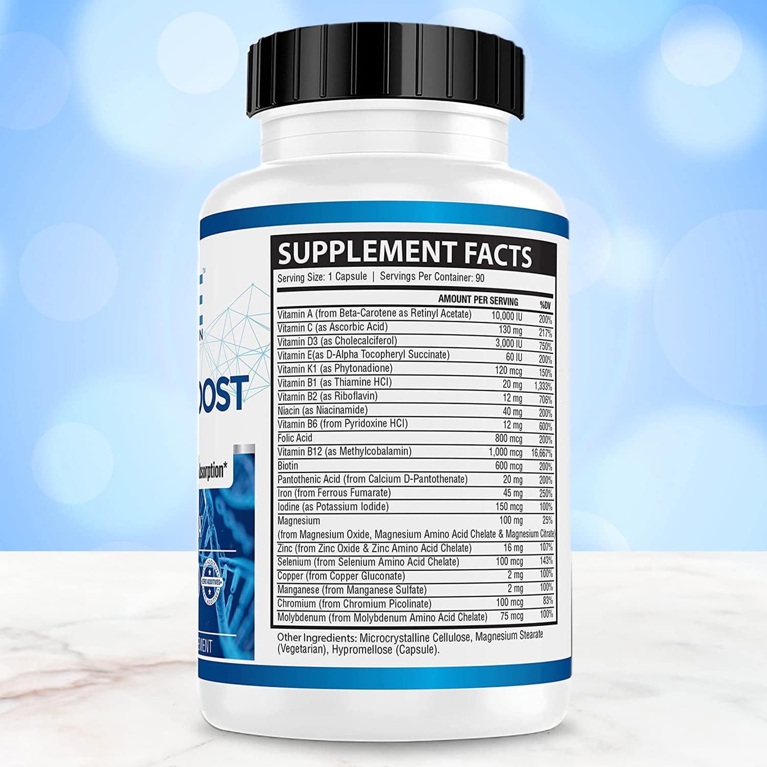 ACE NUTRITION Bariatric Boost One-A-Day Multivitamin - 90 Day Supply with Iron | Non-GMO, Gluten Free, Made in USA