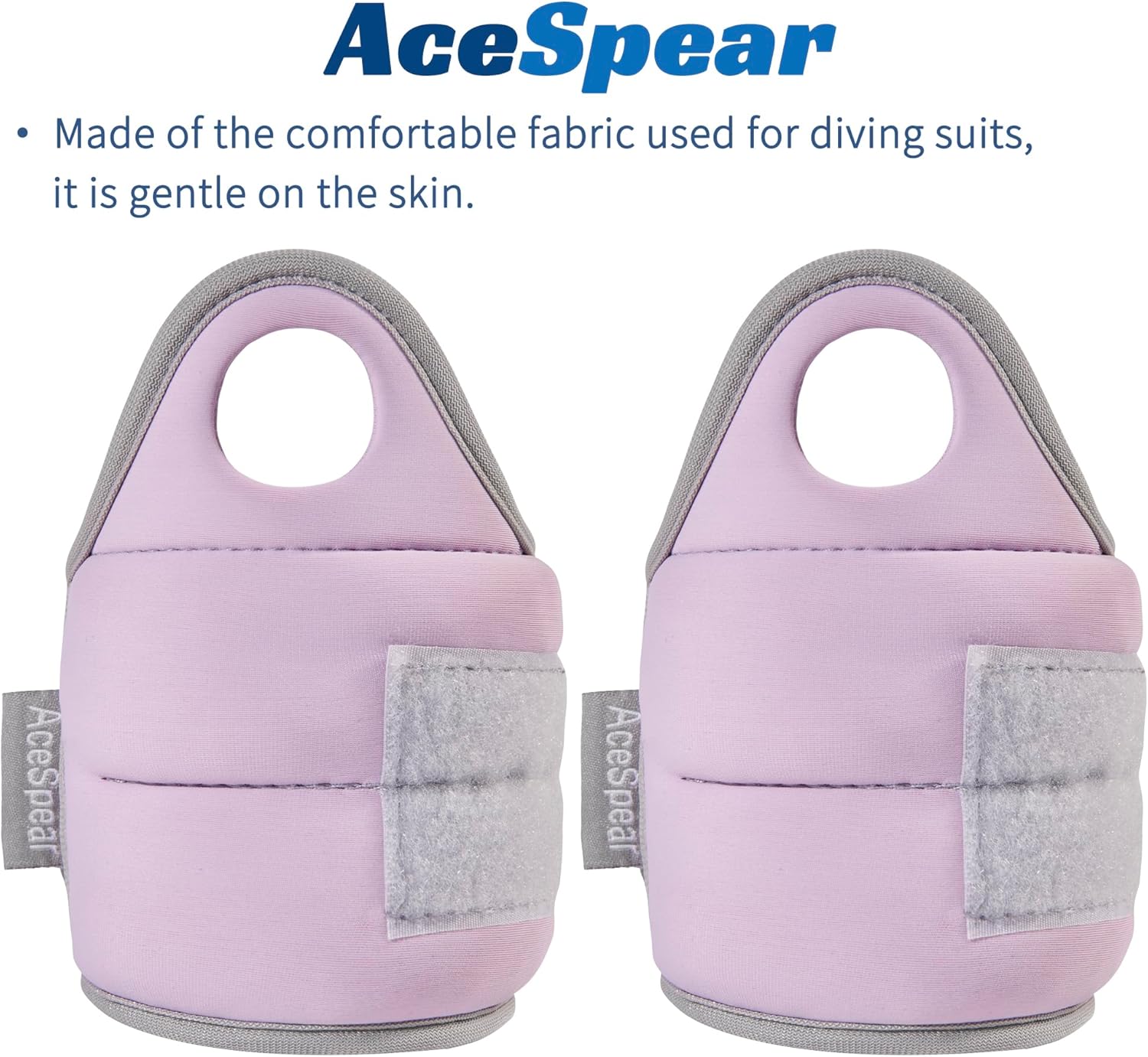 AceSpear Wrist Weights Set of 2 with Thumb Loops Lock - 1lb, 2lb, 3lb - Purple Blue Weighted Gloves for Men and Women - Hand Weights for Running and Walking