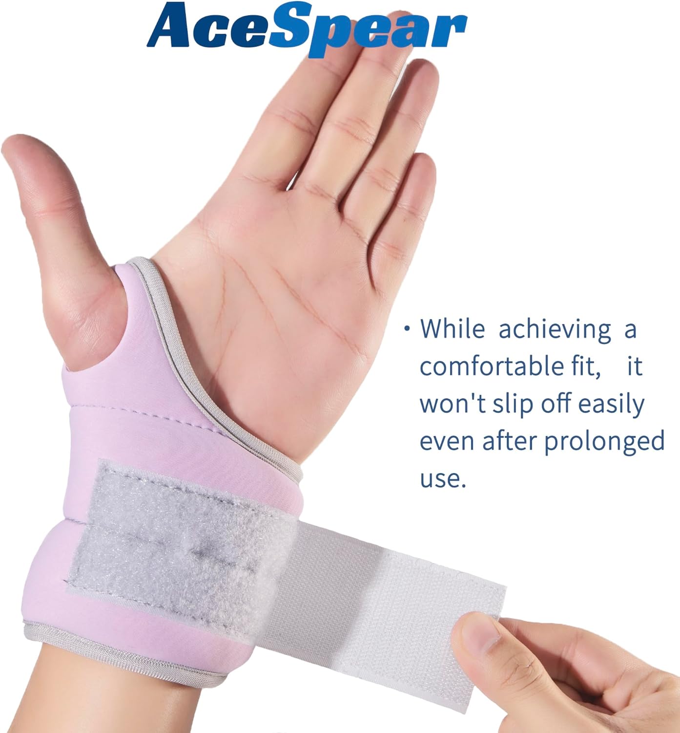 AceSpear Wrist Weights Set of 2 with Thumb Loops Lock - 1lb, 2lb, 3lb - Purple Blue Weighted Gloves for Men and Women - Hand Weights for Running and Walking