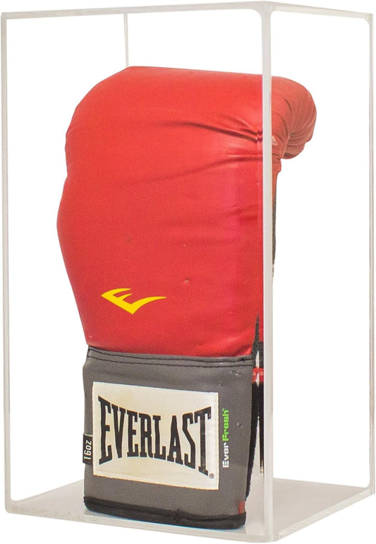 Acrylic Full Size Boxing Glove Display Case with Improved Visibility and Protection
