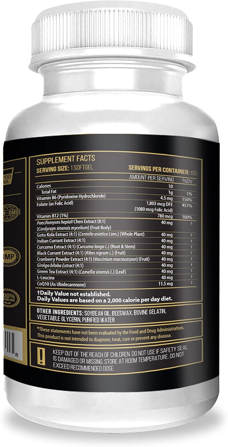 ACTIF Stem Cell Mega Support Supplement - 15 Factors, Non-GMO, 60 Day Supply - USA Made