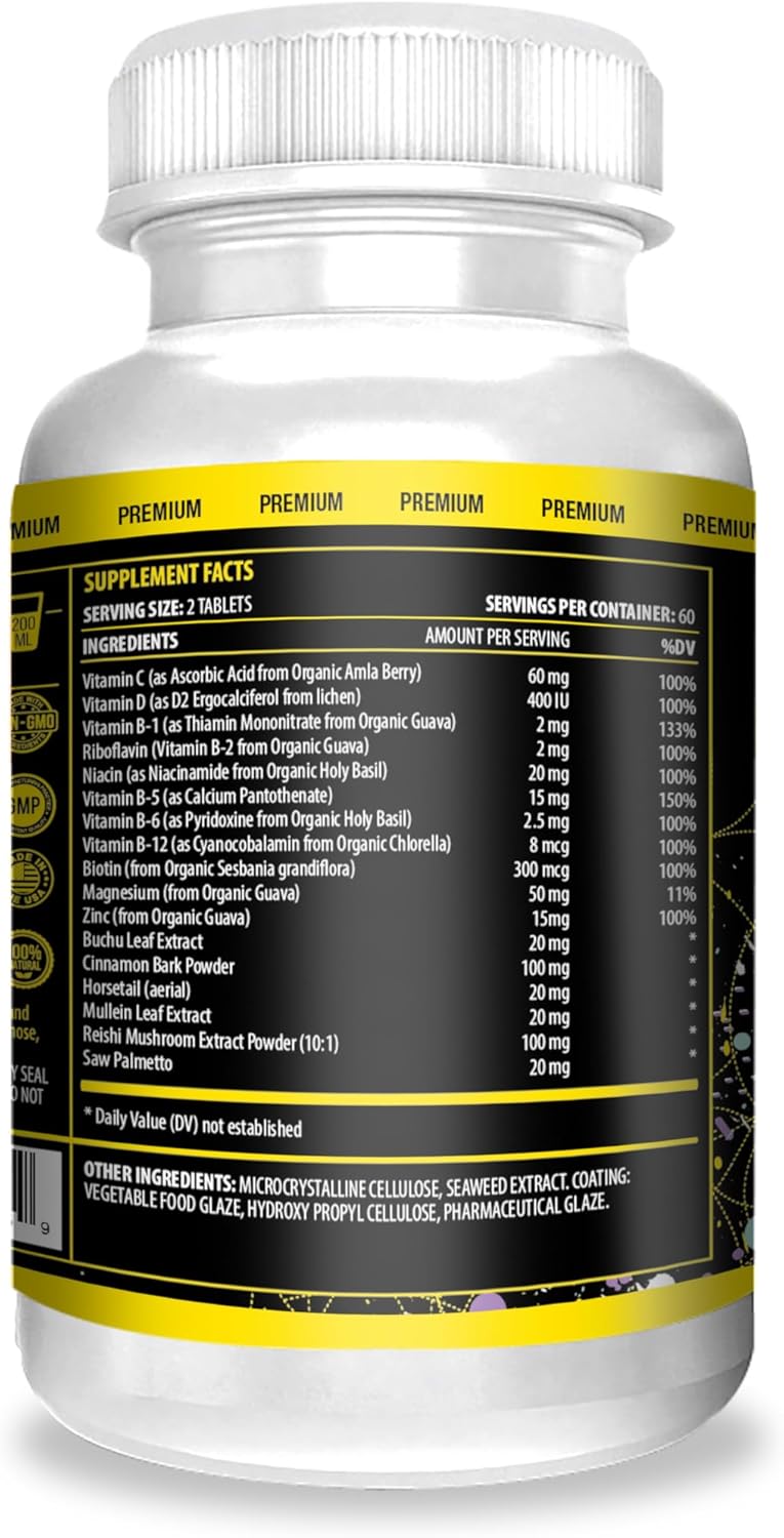 Actif Women's Bladder Support Supplement with 15+ Factors for Bladder Control - Non-GMO, Made in USA - 120 Count