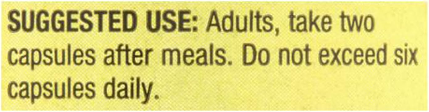 Activated Charcoal Dietary Supplement - 520 mg Capsules, 60 Count - Top Care Brand