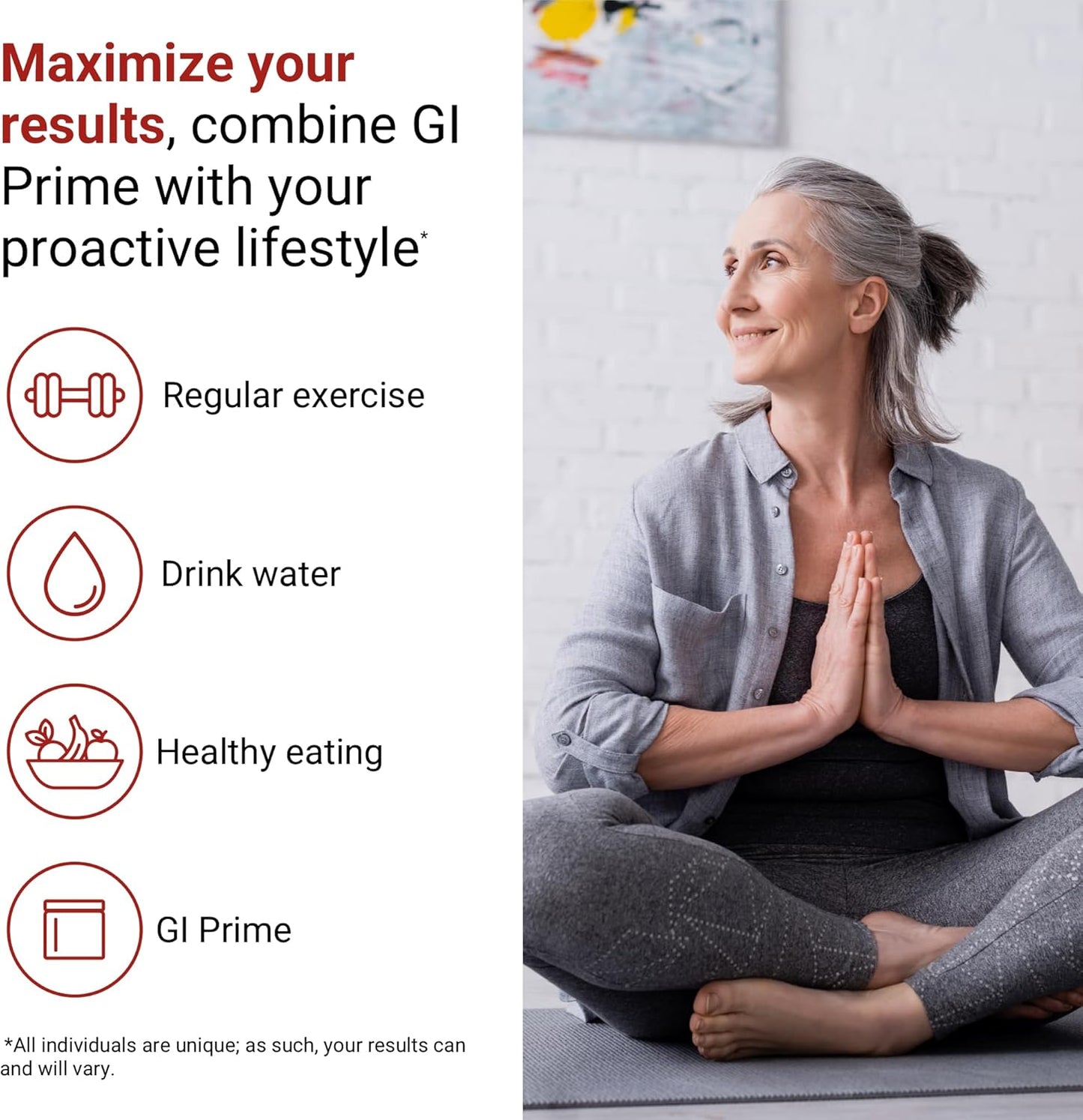 ActivatedYou GI Prime Digestive Health Drink - Berry Calm Flavor (30 Servings) - Supports Healthy GI Lining, Digestive Comfort, and Energy Boost