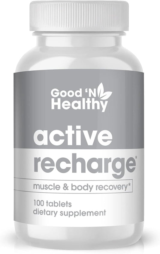 Active Recharge Magnesium Supplement for Better Muscle Function and Heart Health, 100 Tablets