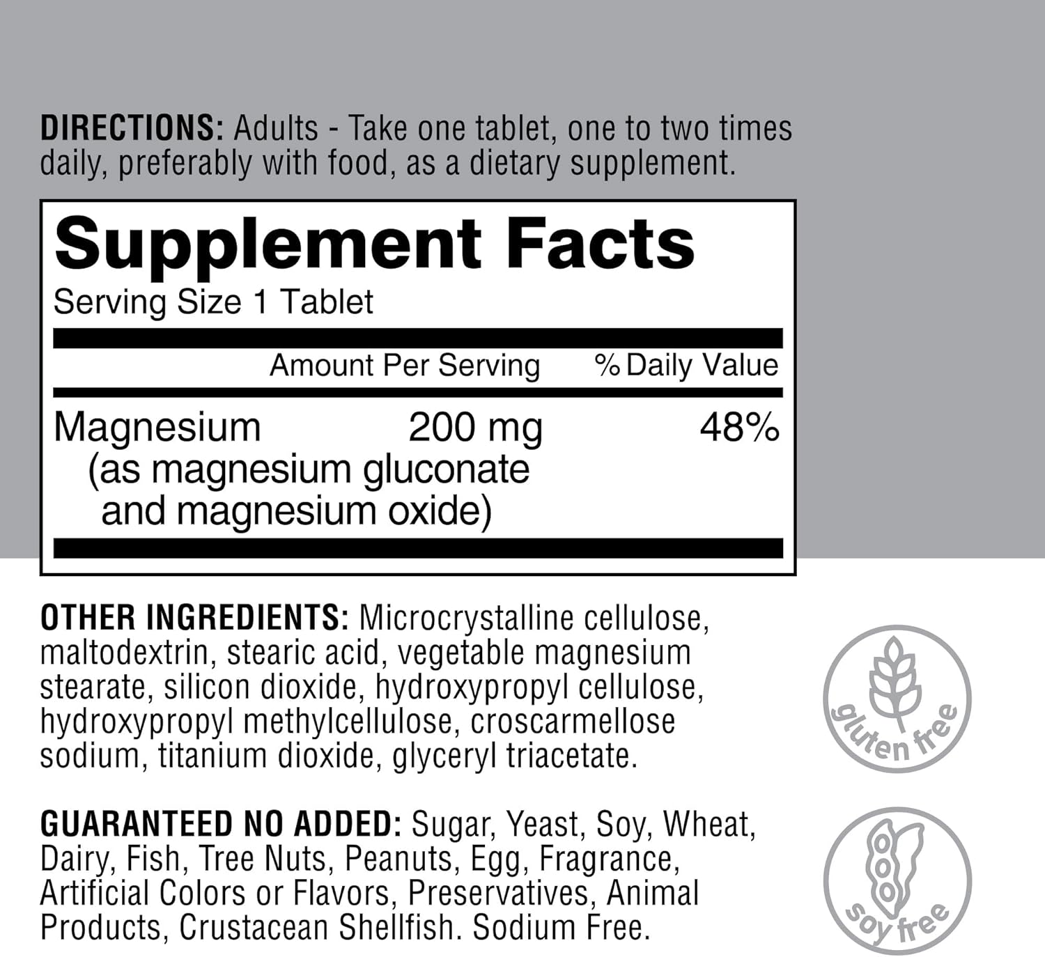 Active Recharge Magnesium Supplement for Better Muscle Function and Heart Health, 100 Tablets