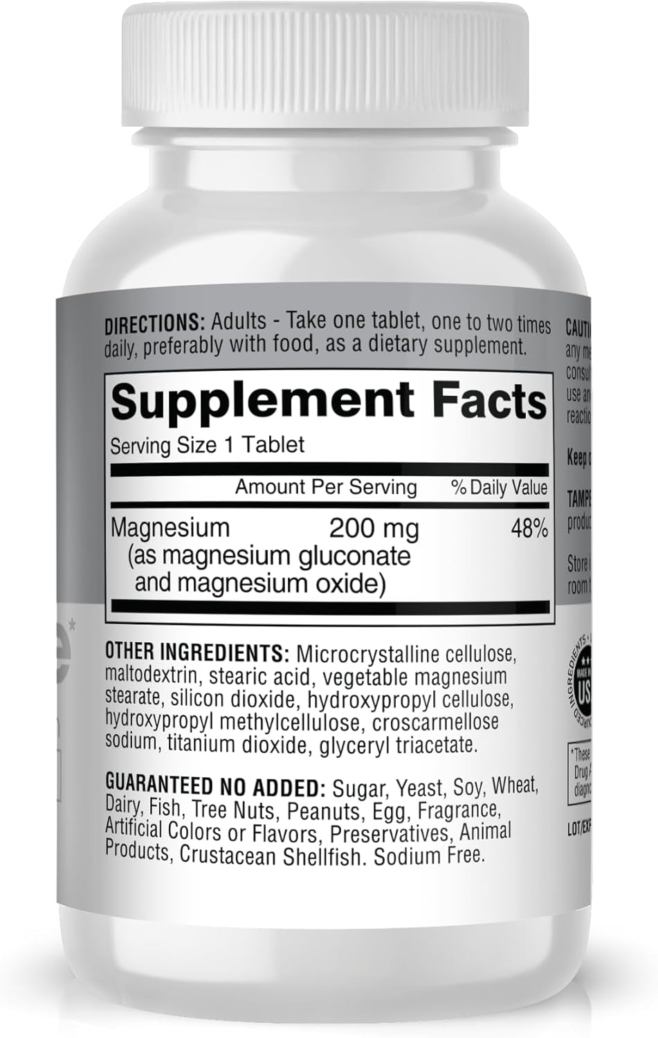 Active Recharge Magnesium Supplement for Better Muscle Function and Heart Health, 100 Tablets