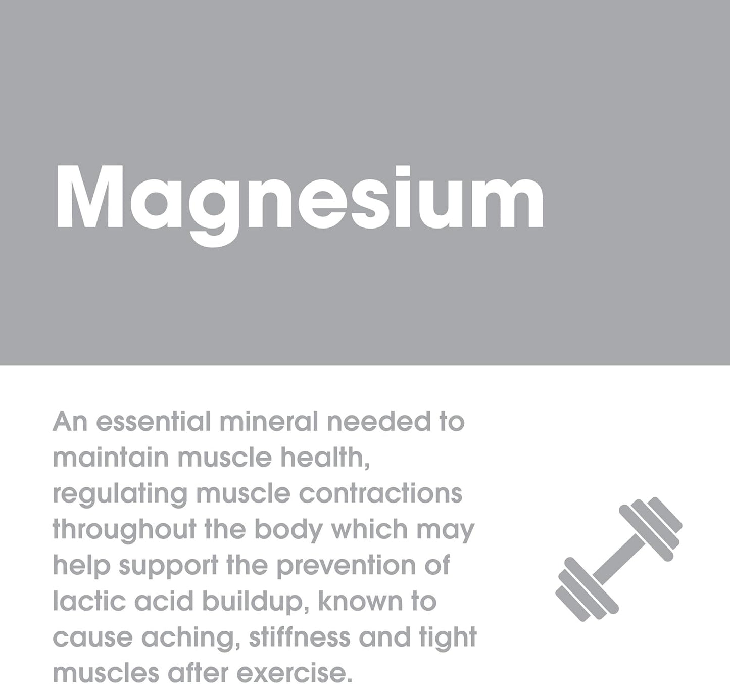 Active Recharge Magnesium Supplement for Better Muscle Function and Heart Health, 100 Tablets