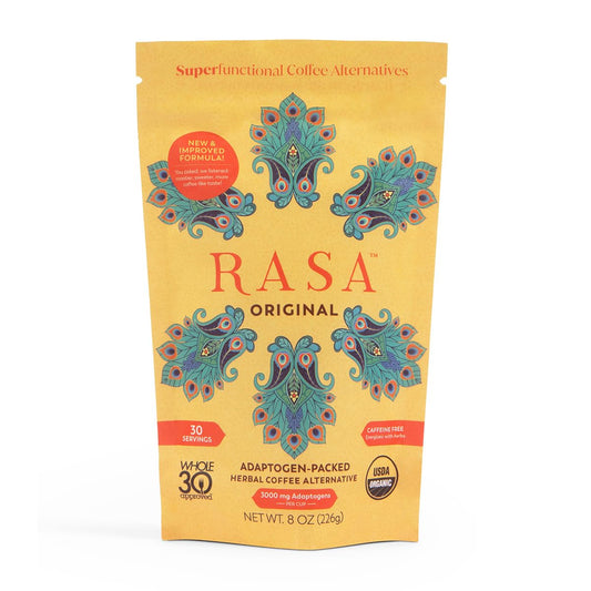 Adaptogenic Mushroom Coffee Alternative for Wellness, Sleep, Skin - Vegan, Keto, Ayurvedic Tonic with Chaga + Reishi - 8 oz