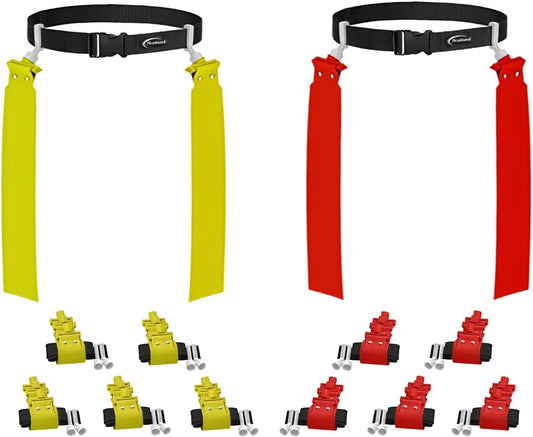 Adjustable 10 Man Flag Football Belts - Ideal for Training, Competition, and Sports Teams
