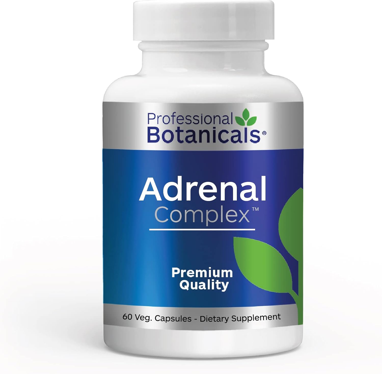 Adrenal Complex Supplement for Healthy Adrenal Function, Stress Relief, Energy - 90 Vegetarian Capsules by Professional Botanicals