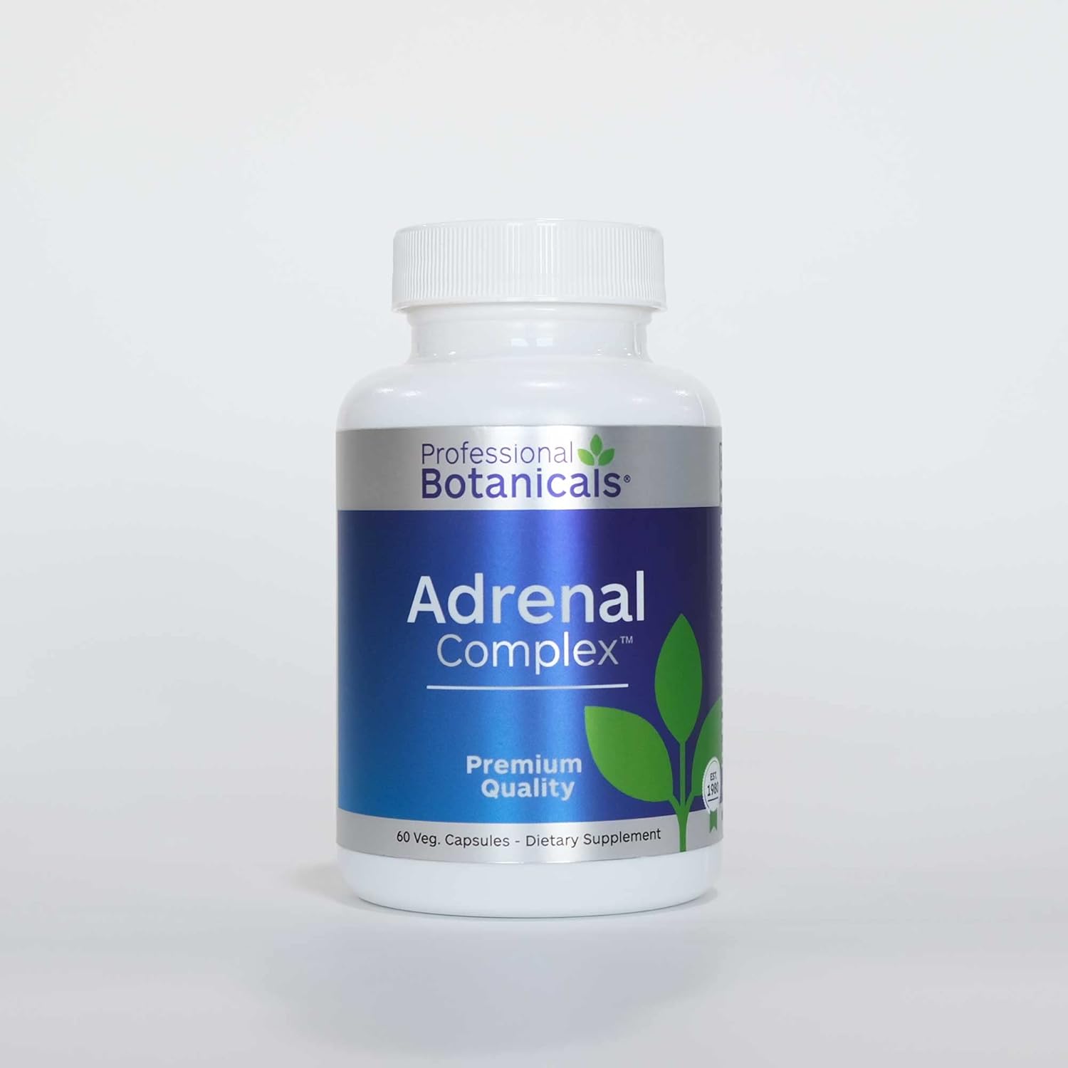 Adrenal Complex Supplement for Healthy Adrenal Function, Stress Relief, Energy - 90 Vegetarian Capsules by Professional Botanicals