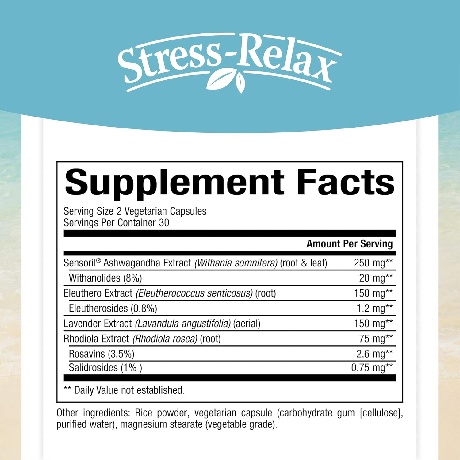 Adrenal Serenity Capsules - Natural Factors STRESS-RELAX®, 60 Count