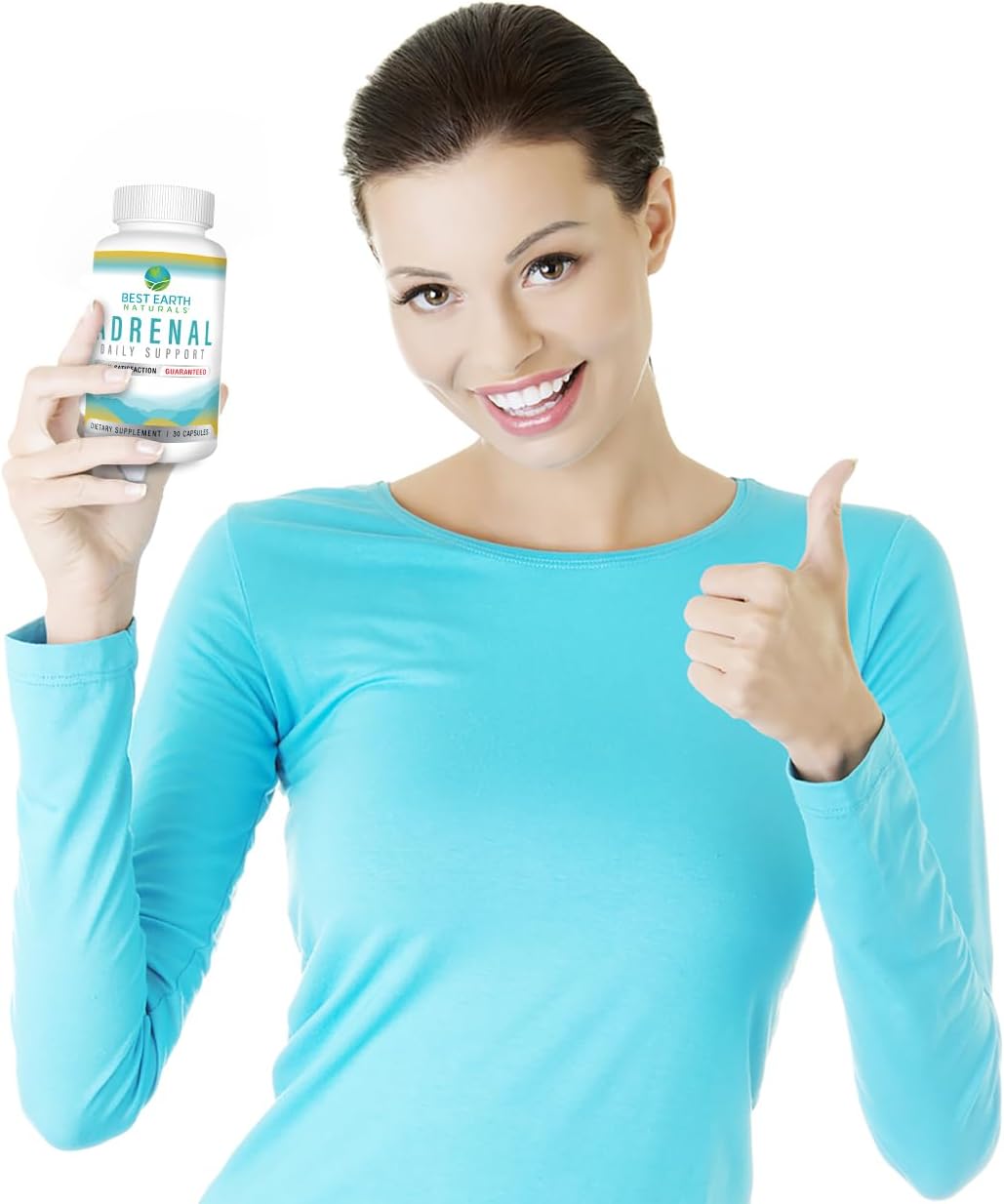 Adrenal Support Supplement with Holy Basil, B Vitamins, L-Tyrosine, Rhodiola Rosea, Ashwagandha - 30 Day Supply