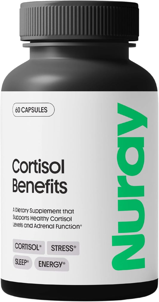 Adrenal Support Supplement with Rhodiola Rosea and Ashwagandha - Promotes Energy, Gluten-Free, Vegetarian - 60 Capsules