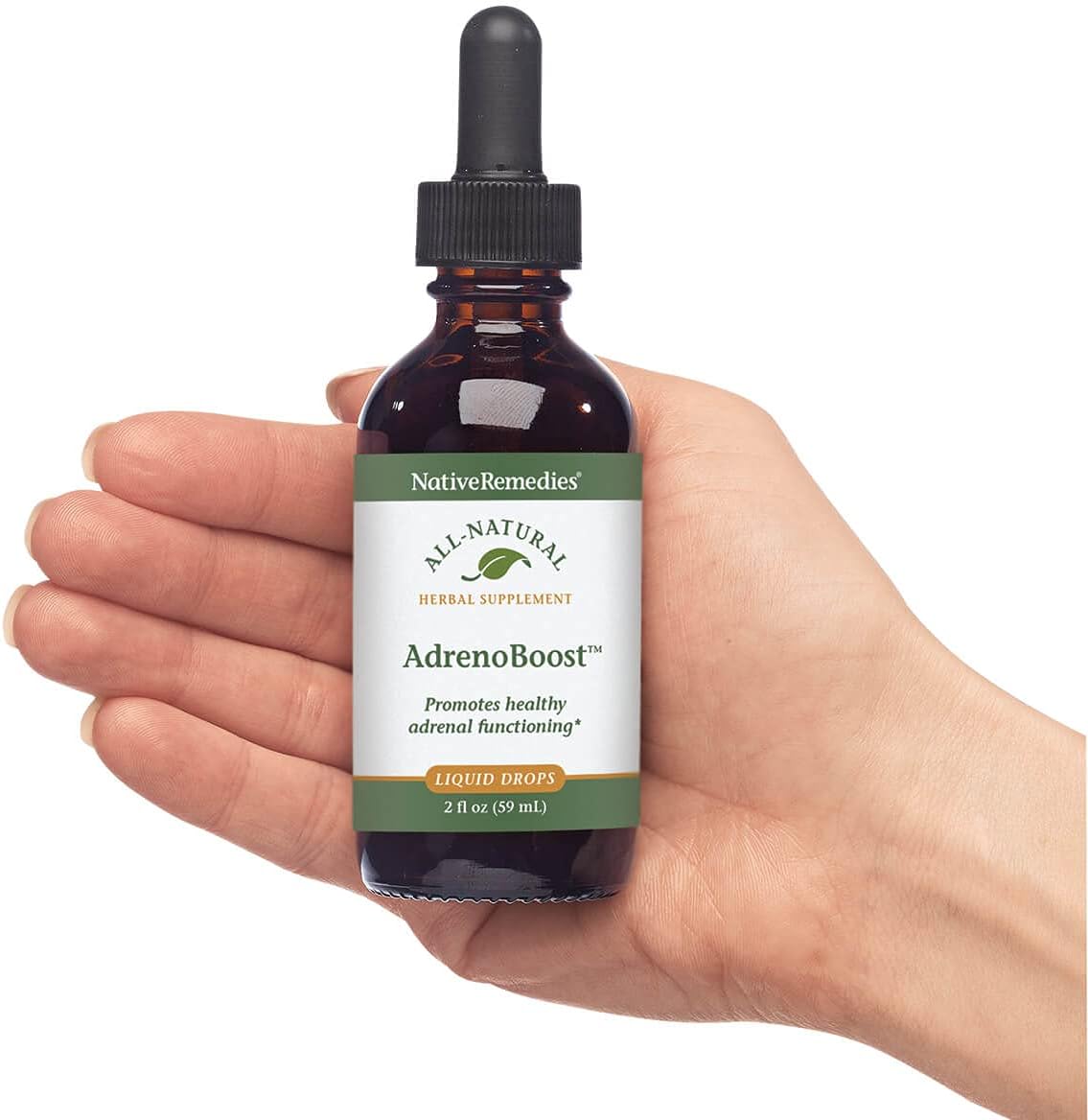 AdrenoBoost Herbal Supplement for Adrenal Support - 2 Fl oz - Natural Remedy