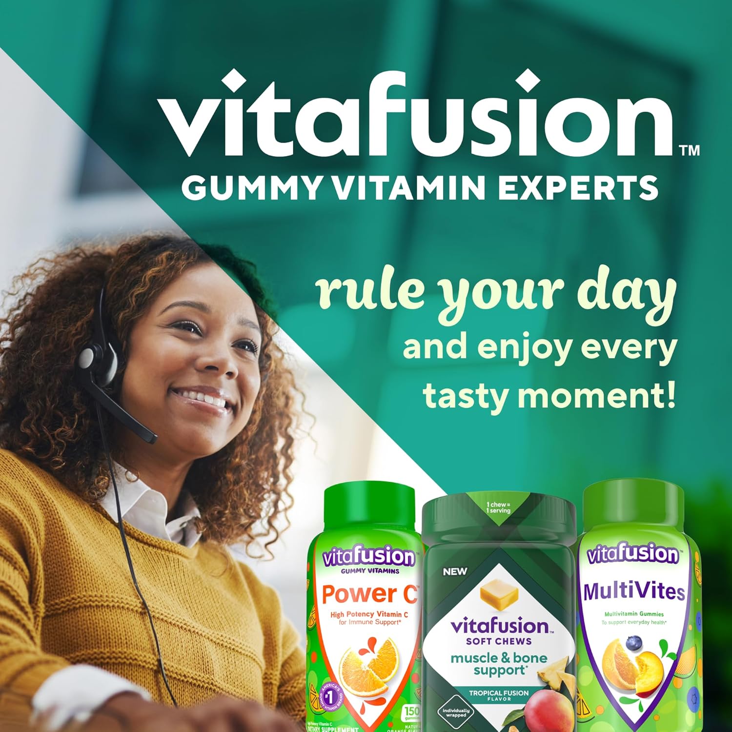 Adult Vitamin D Soft Chews for Muscle & Bone Support - Tropical Fusion Flavor, 30 Day Supply