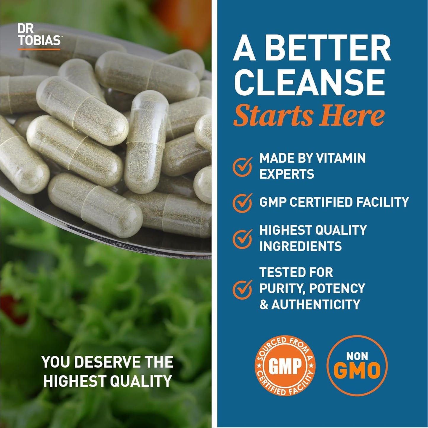 Advanced 14 Day Colon Cleanse Detox for Women & Men - Non-GMO Gut Cleanse with Probiotics, Psyllium Husk, Senna Leaf - 24 Capsules, 1-2 Daily