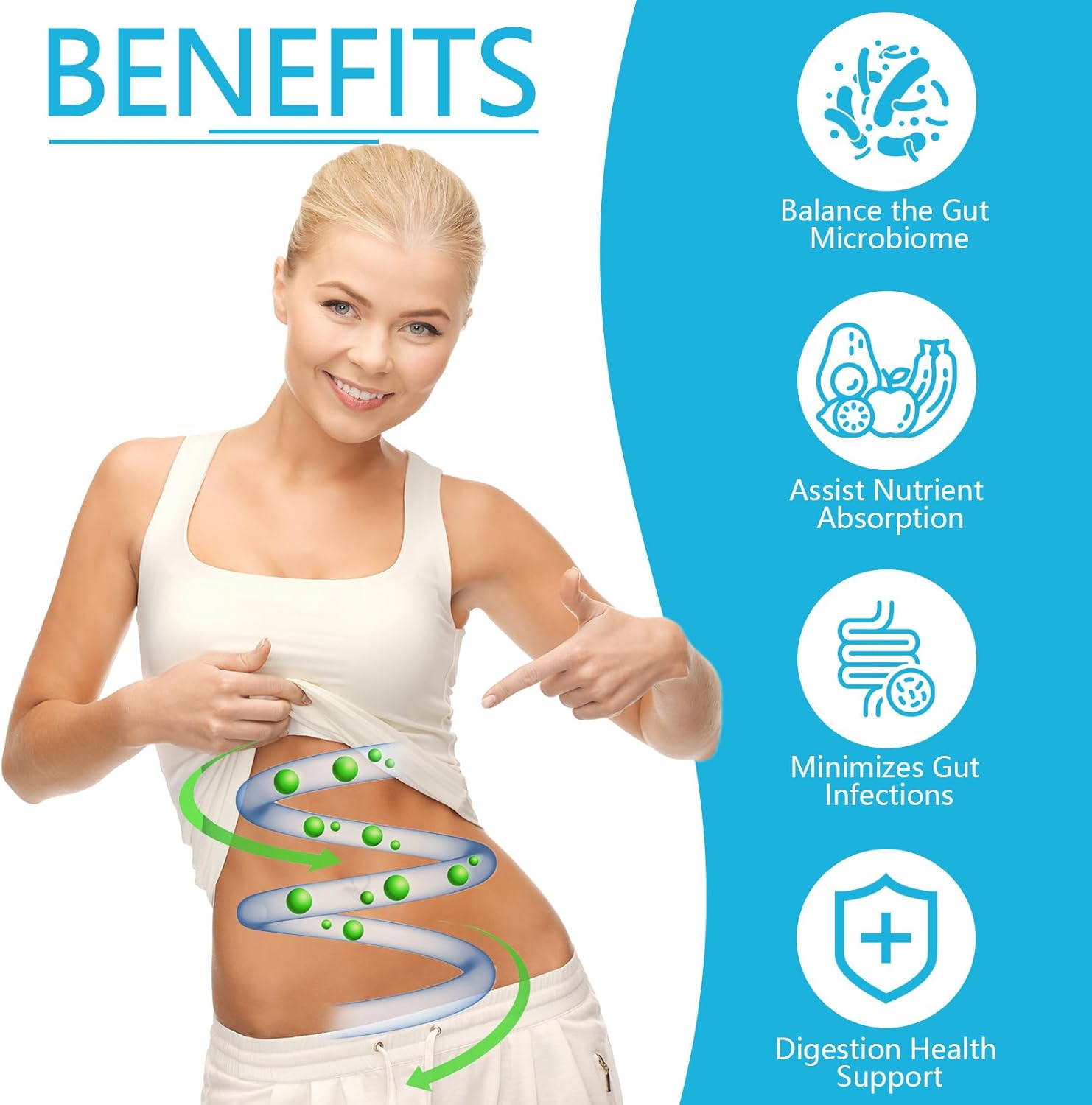 Advanced 15 Day Gut and Colon Cleanse Detox with Senna, Cascara Sagrada, Psyllium Husk - Supports Digestive Health for Women & Men - Non-GMO - 30 Capsules