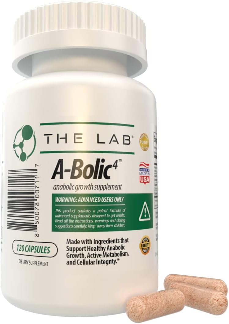 Advanced Anabolic Growth Supplement with Turkesterone & Quercefit™ Quercetin - 120 Capsules for Healthy Muscle Growth