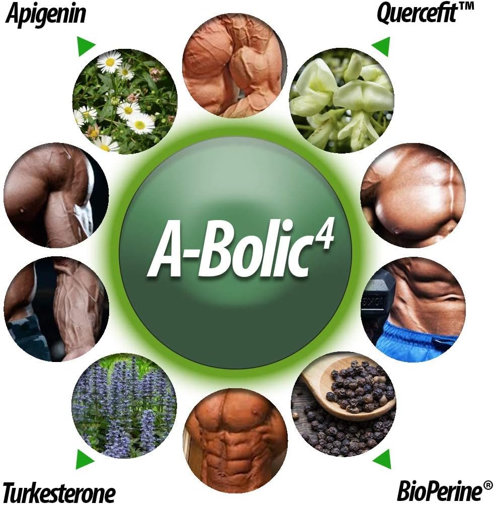 Advanced Anabolic Growth Supplement with Turkesterone & Quercefit™ Quercetin - 120 Capsules for Healthy Muscle Growth
