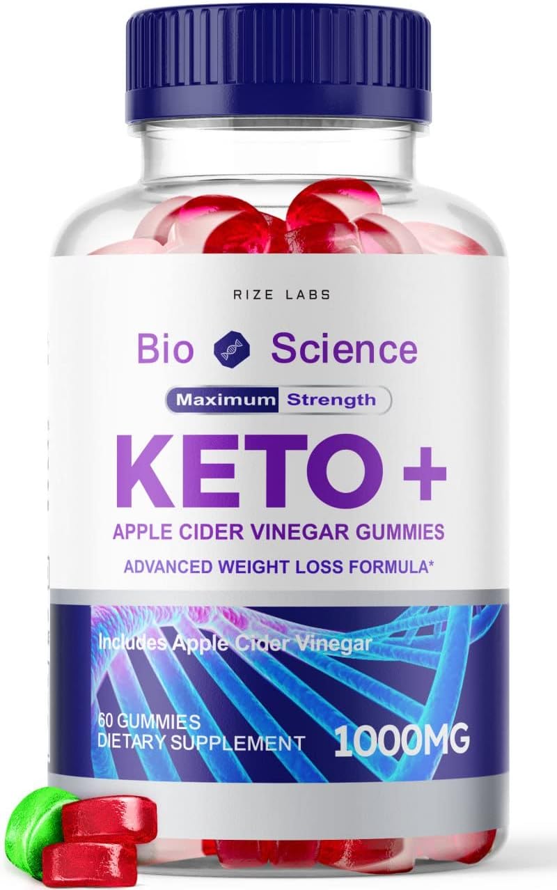 Advanced Bio Science Keto Plus Gummies with Apple Cider Vinegar - Extra Strength Slimming Formula Formula (60 Gummies)