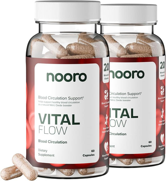 Advanced Blood Circulation Supplement with Nitric Oxide Boost, Vitamin D3, and Magnesium - 120 Capsules