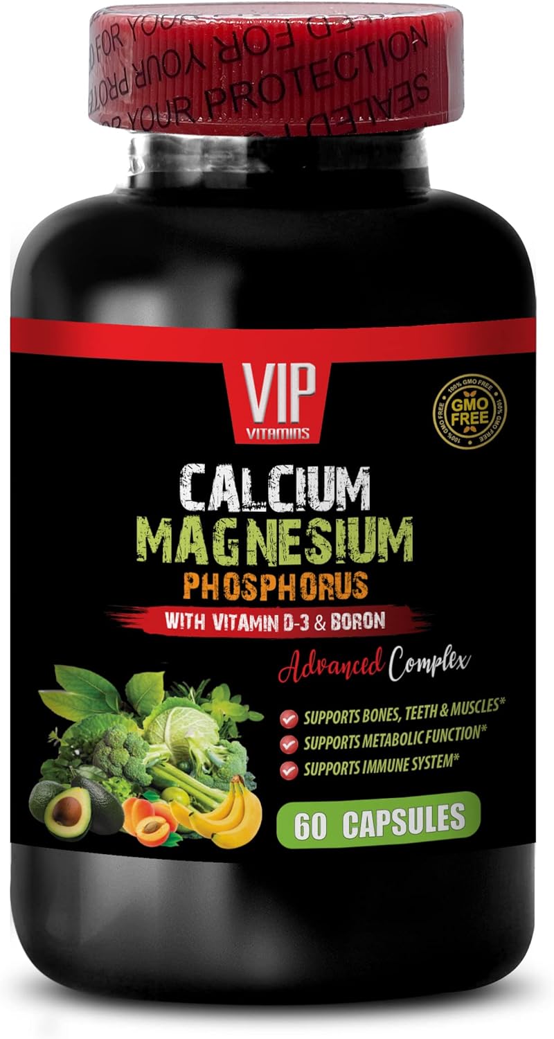 Advanced Bone and Joint Vitamins with Calcium, Magnesium, Phosphorus, Vitamin D-3, and Boron - 60 Capsules