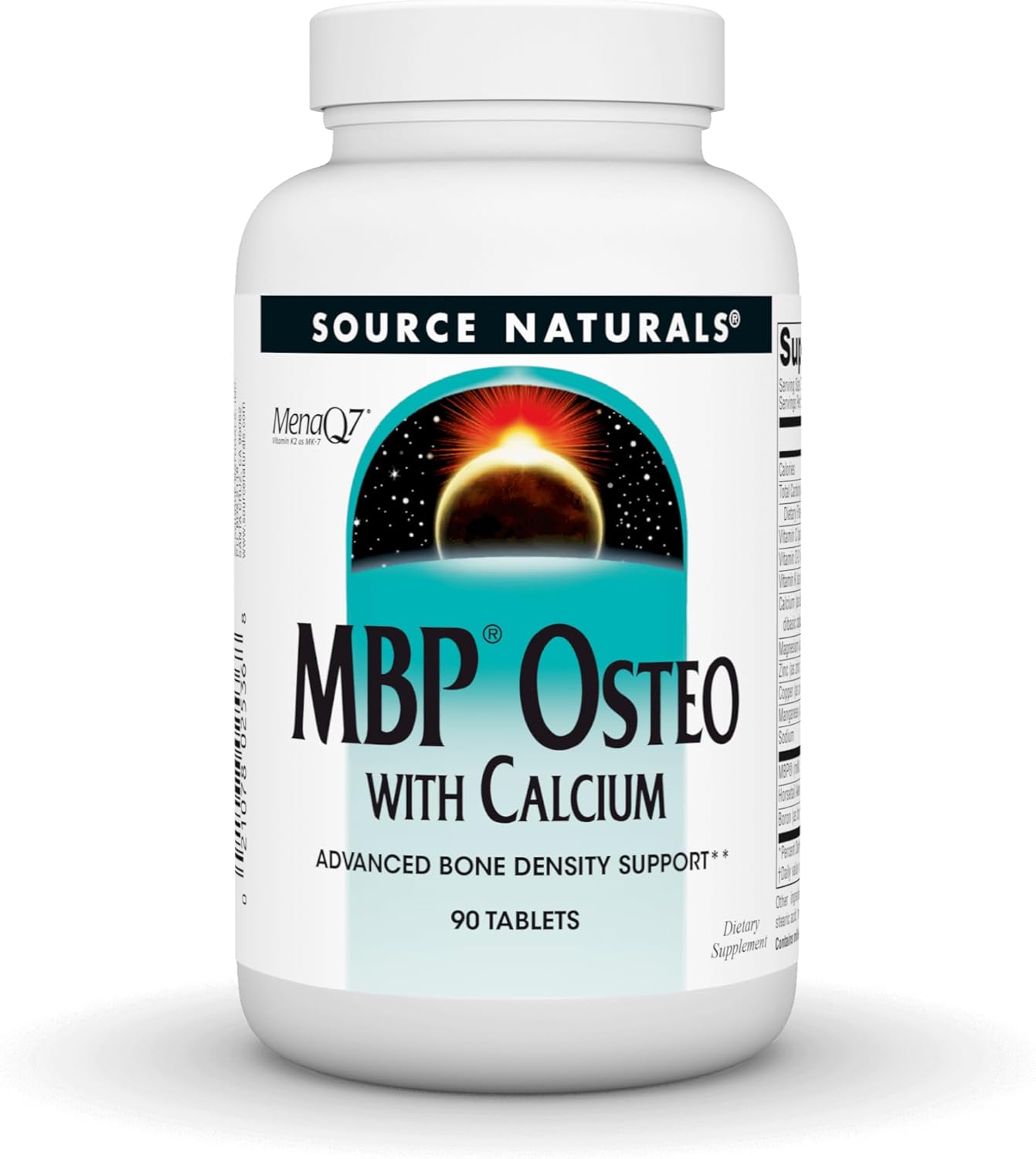 Advanced Bone Density Support: Source Naturals MBP Osteo with Calcium, 90 Tablets