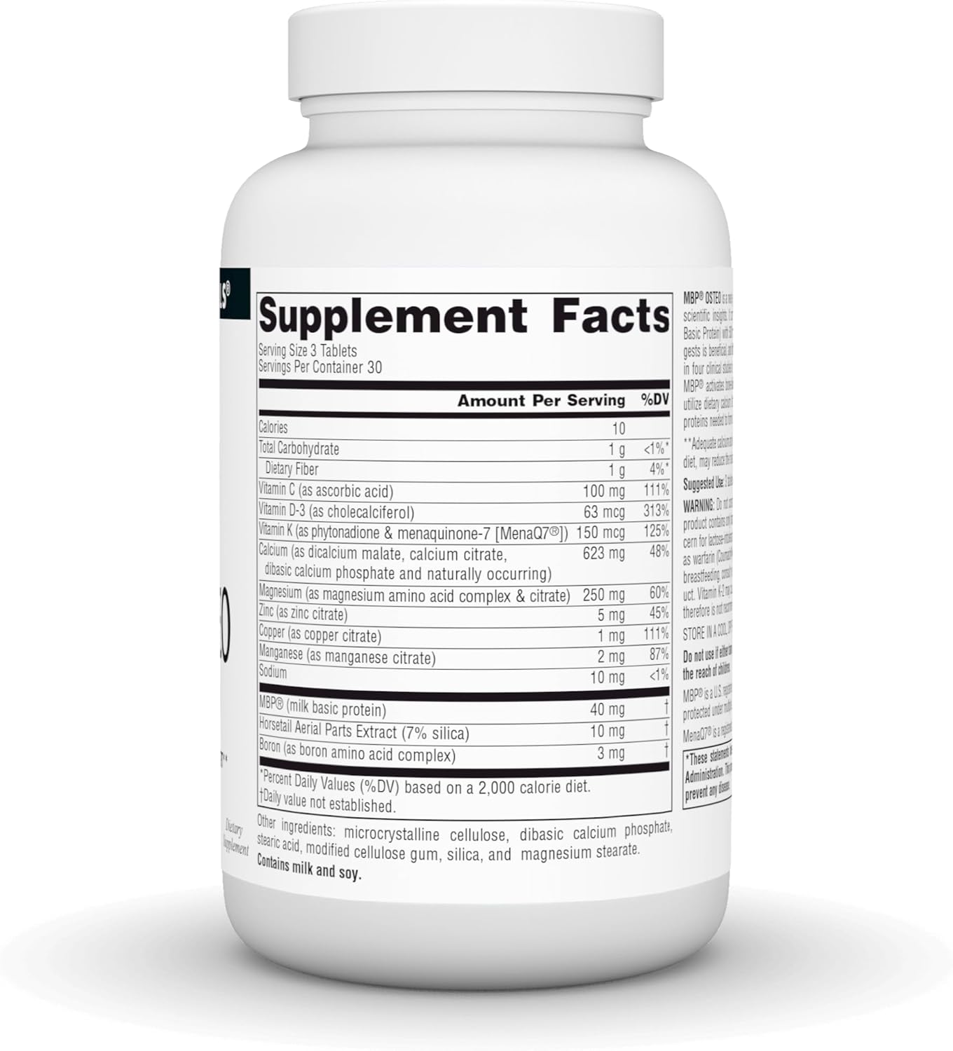 Advanced Bone Density Support: Source Naturals MBP Osteo with Calcium, 90 Tablets