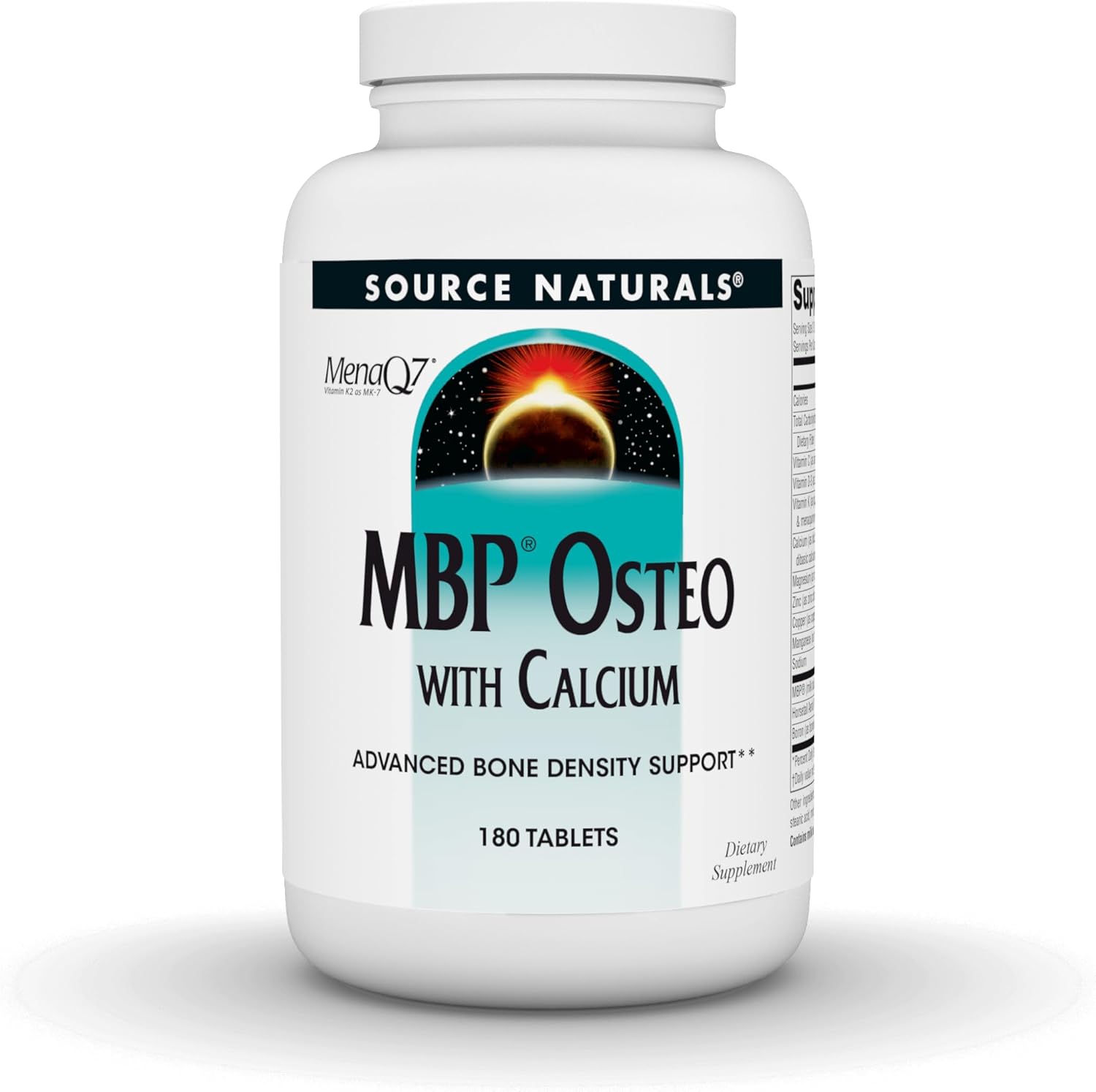 Advanced Bone Density Support with Calcium - Source Naturals MBP Osteo, 180 Tablets