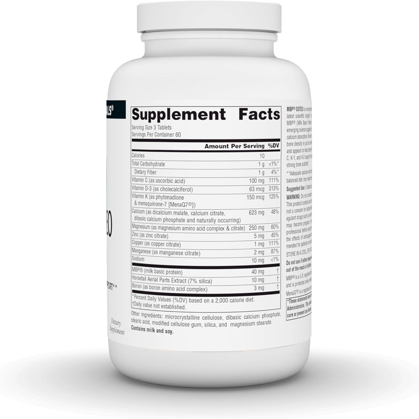 Advanced Bone Density Support with Calcium - Source Naturals MBP Osteo, 180 Tablets