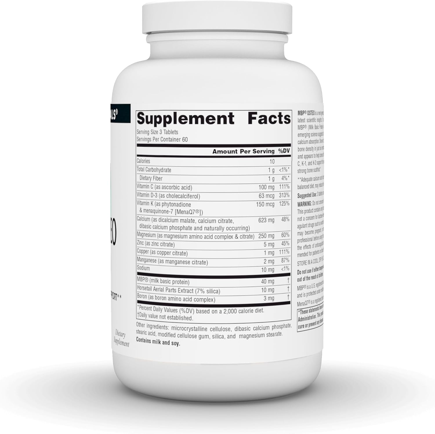 Advanced Bone Density Support with Calcium - Source Naturals MBP Osteo, 180 Tablets