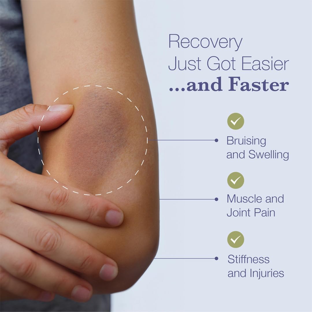 Advanced Bruise Treatment Formula with Arnica 1,000mg and Bromelain 500mg - Easy to Swallow Capsules (7-Day Supply)