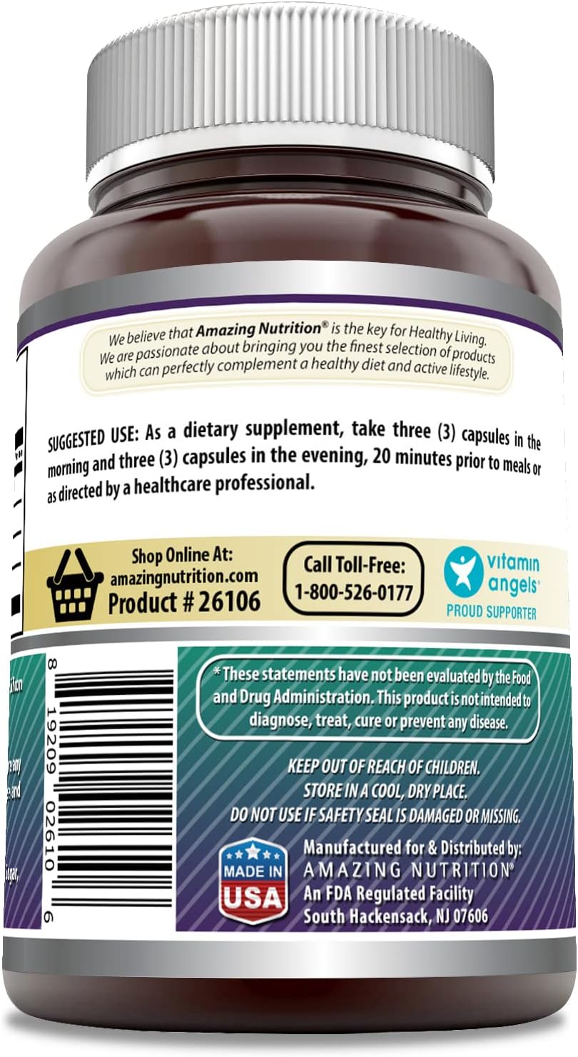 Advanced Collagen Supplement with Vitamin C & Hyaluronic Acid | 1600mg Per Serving | 90 Capsules | Non-GMO | Gluten-Free | Made in USA | Collagen Type I, II & III