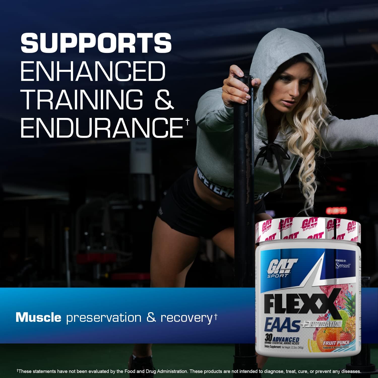 Advanced Essential Amino Acids with Hydration Support - 30 Servings (Blue Razz) by GAT SPORT