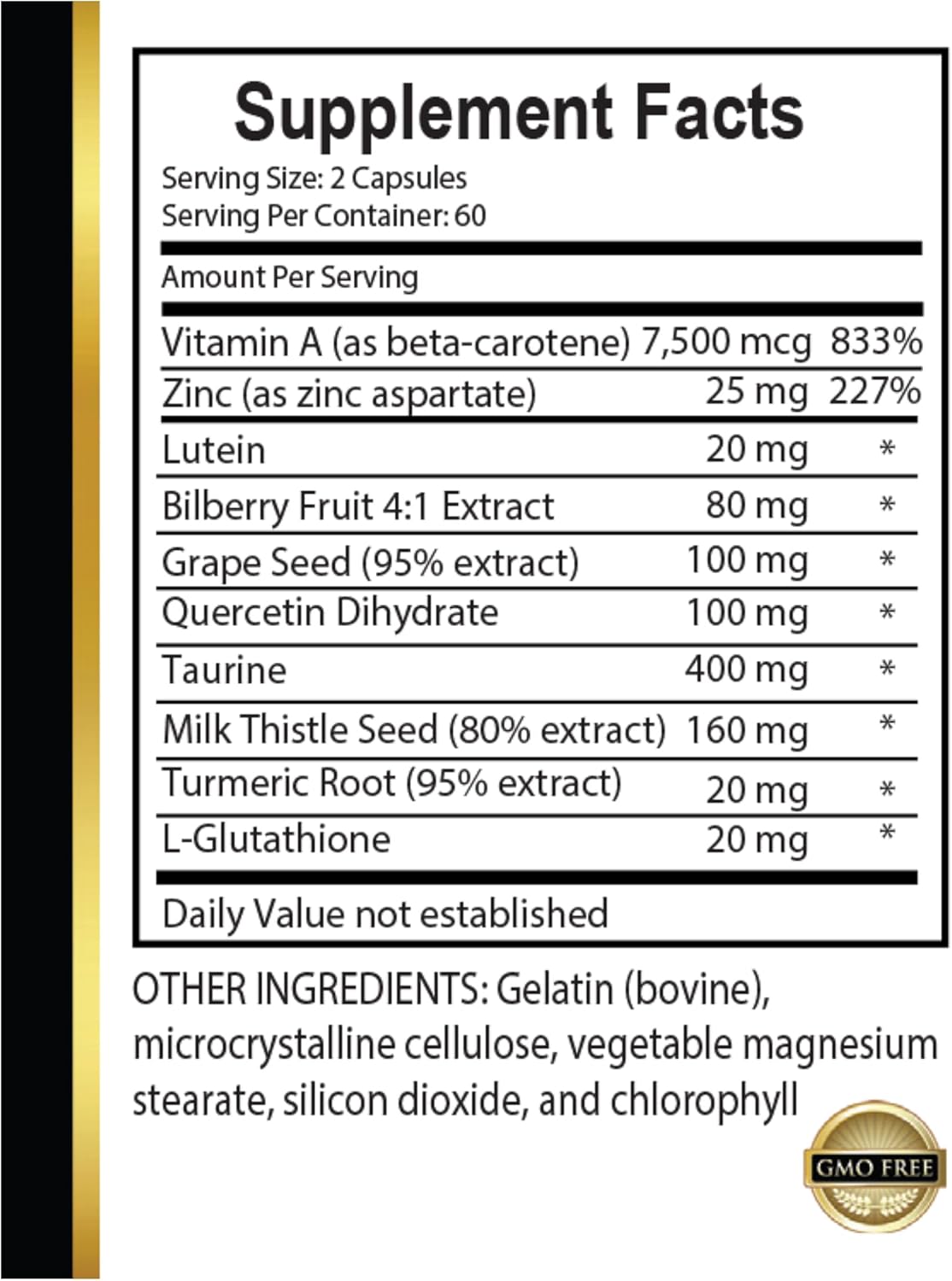 Advanced Eye and Vision Support Formula with Taurine, Turmeric, and Grape Seed Extract - OLANTA TRADE SOLUTION Vision Support Supplement