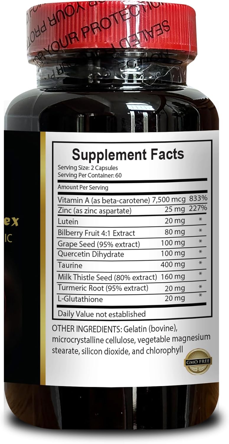 Advanced Eye and Vision Support Formula with Taurine, Turmeric, and Grape Seed Extract - OLANTA TRADE SOLUTION Vision Support Supplement