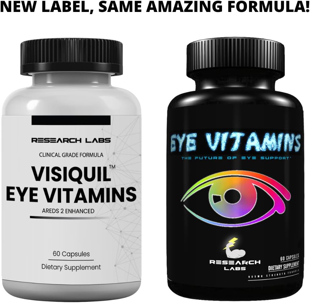 Advanced Eye Health Supplement with Enhanced Absorption - AREDS 2 Plus Formula with Lutein, Zeaxanthin, Bilberry, Eyebright, Zinc, ALA, Quercetin & More