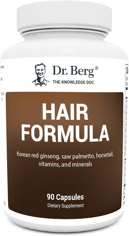 Advanced Hair, Skin, & Nails Vitamins with Biotin, Saw Palmetto, DHT Blocker - 90 Veg Capsules