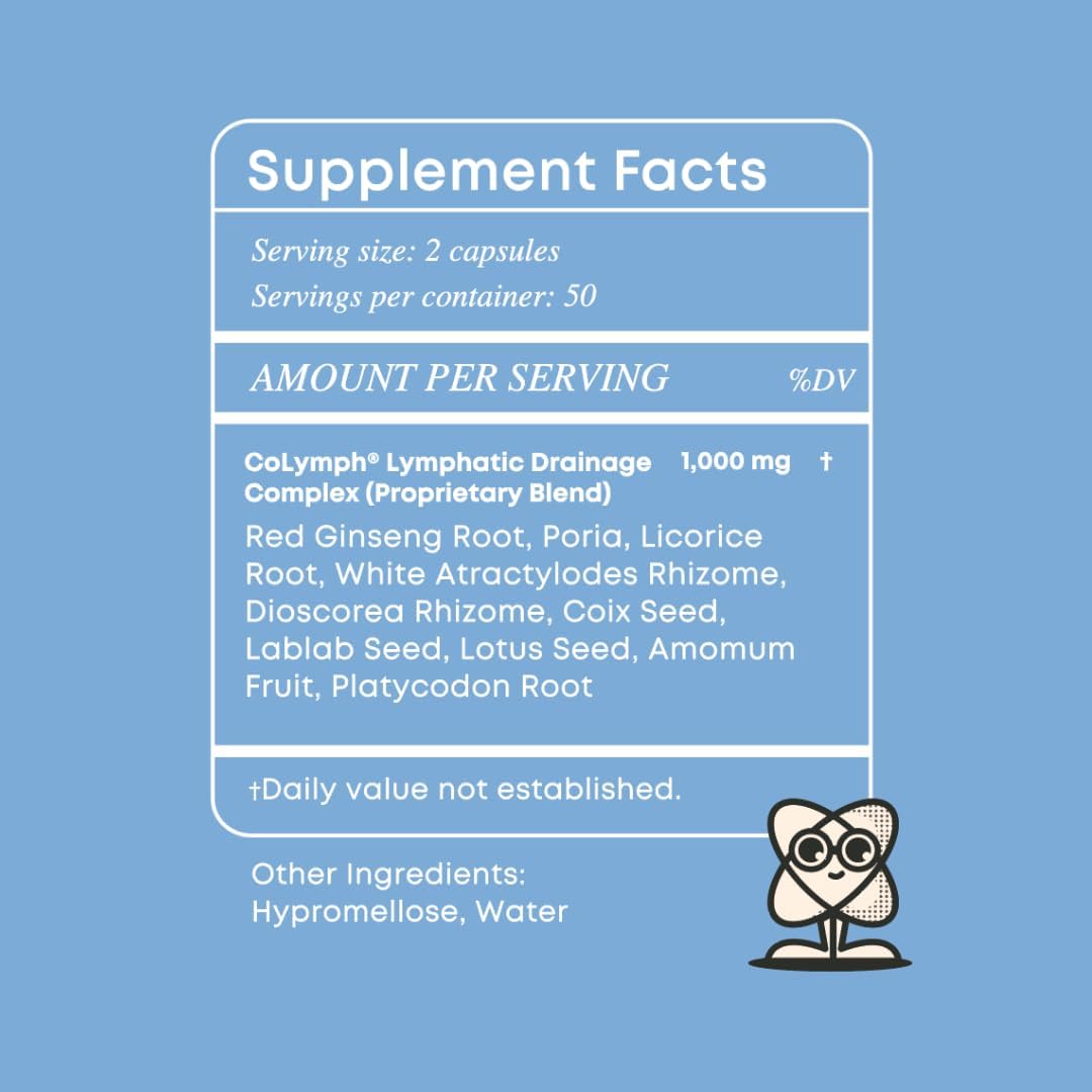 Advanced Holistic Lymph Drainage Supplement for Detox, Puffiness, and Bloating