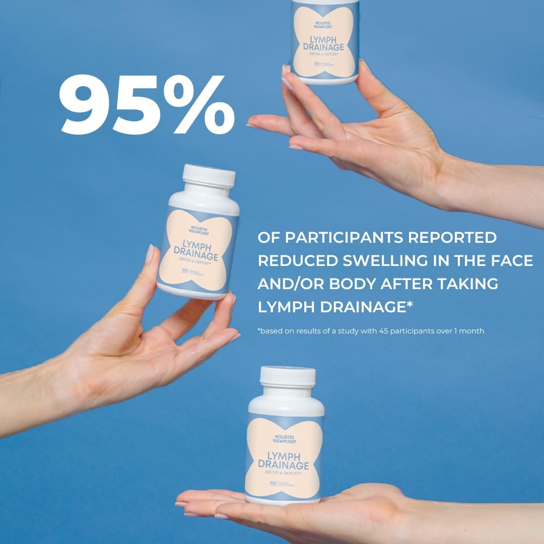 Advanced Holistic Lymph Drainage Supplement for Detox, Puffiness, and Bloating