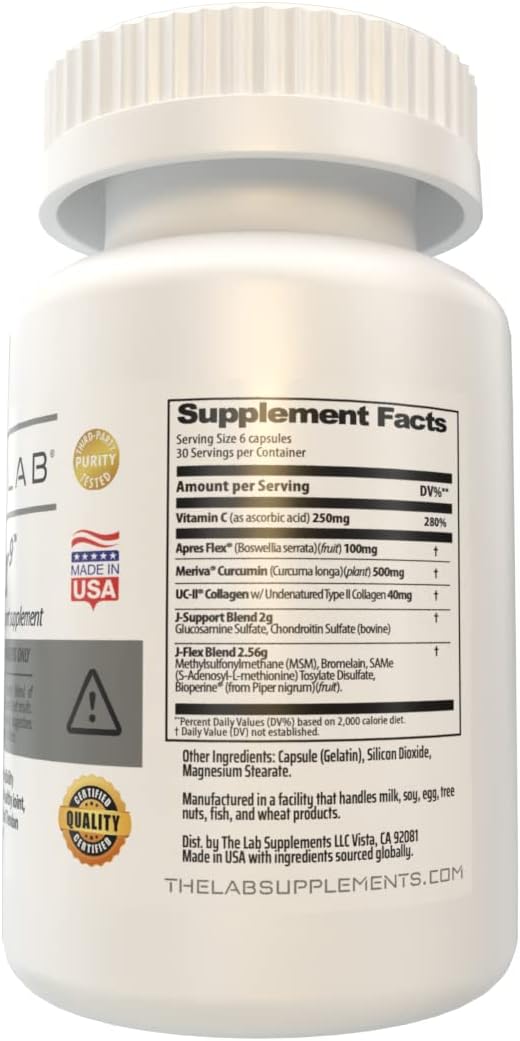 Advanced Joint Health Supplement with 9 Key Ingredients for Cartilage Support, Tendon Function, and Pain Relief - Made in USA