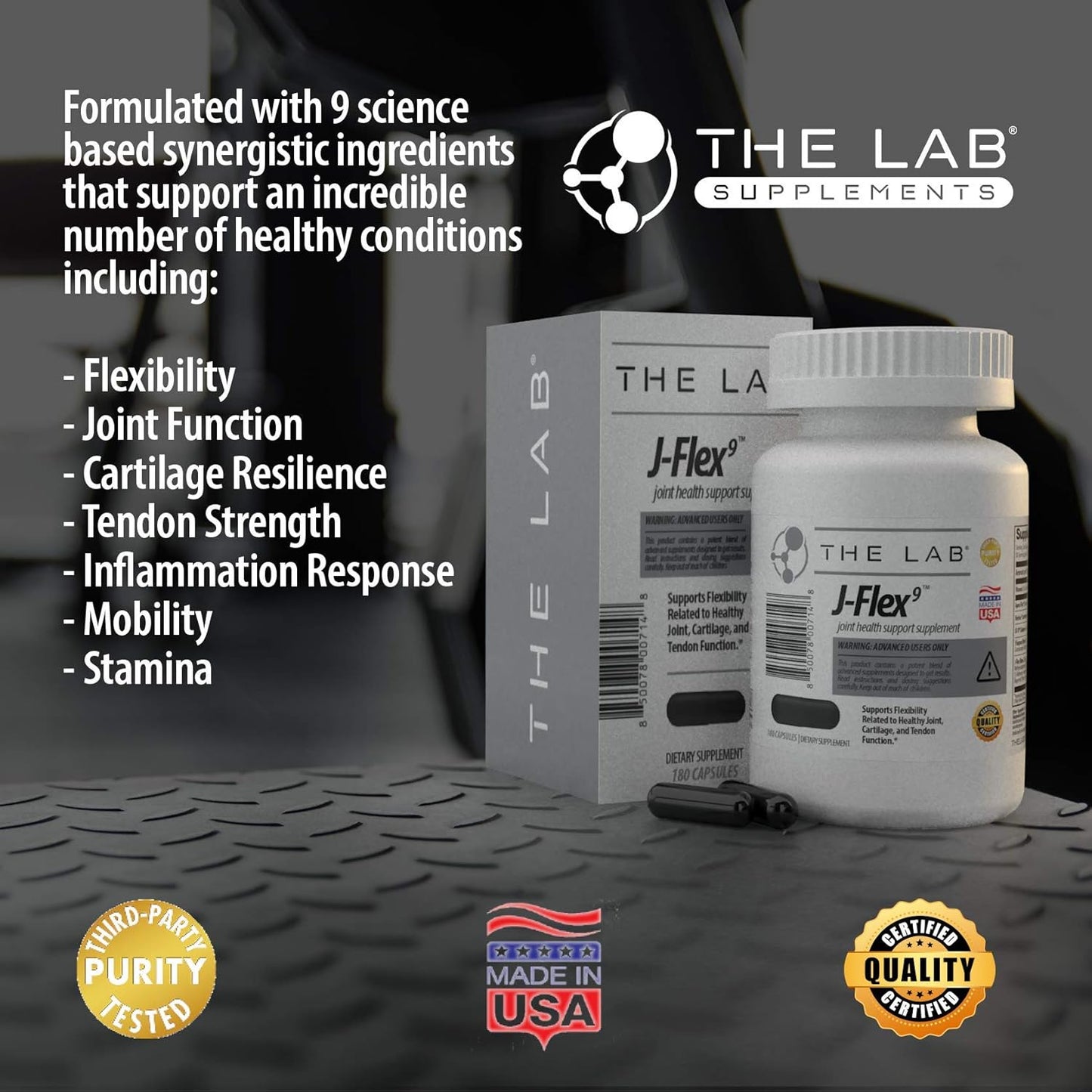Advanced Joint Health Supplement with 9 Key Ingredients for Cartilage Support, Tendon Function, and Pain Relief - Made in USA