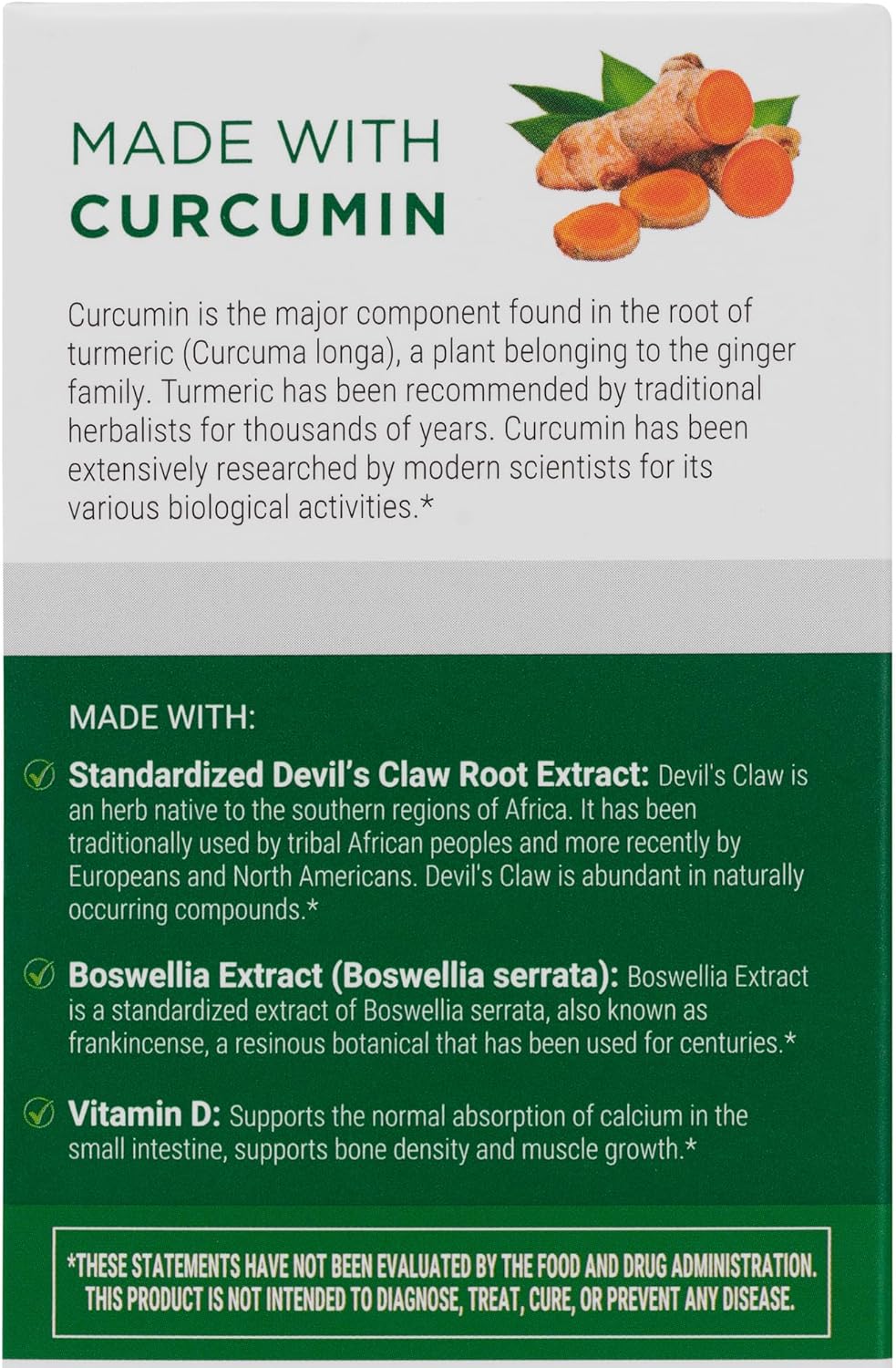 Advanced Joint Support Supplement with Turmeric, Devil's Claw, Boswellia, Vitamin D & K - Enhances Joint Health, Flexibility & Mobility - Extra Strength Bone Support - 30 Capsules