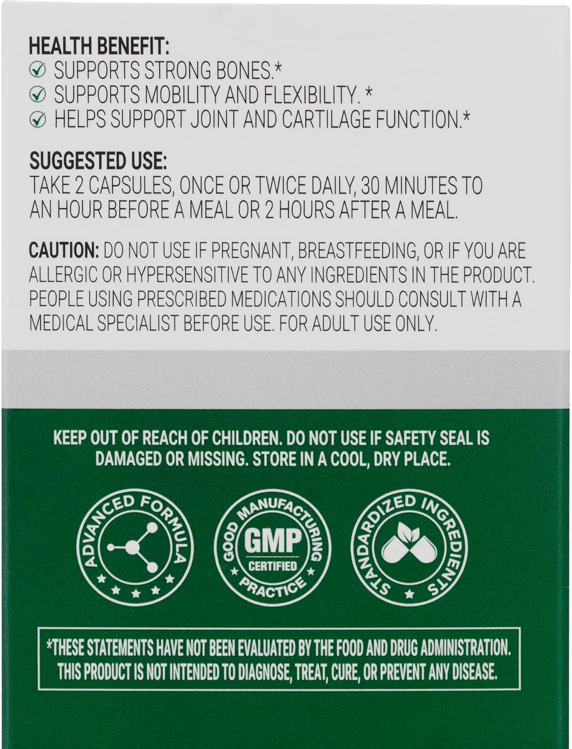 Advanced Joint Support Supplement with Turmeric, Devil's Claw, Boswellia, Vitamin D & K - Enhances Joint Health, Flexibility & Mobility - Extra Strength Bone Support - 30 Capsules