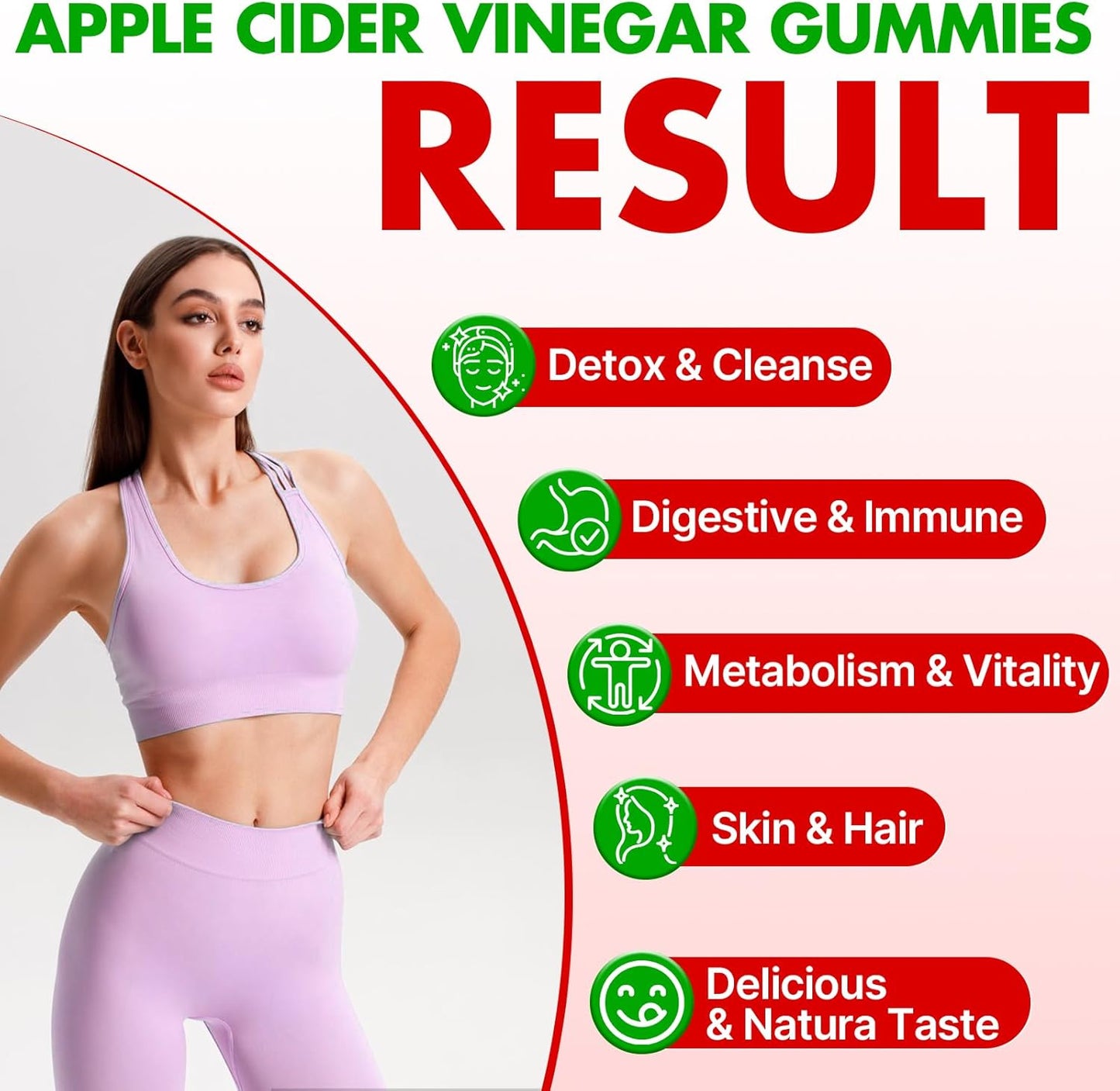 Advanced Keto Apple Cider Vinegar Gummies with Probiotics, BHB, B12 - 2000mg ACV Gummy for Detox, Cleanse, Metabolism - Sugar Free - 180 Count